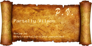 Partelly Vilmos névjegykártya